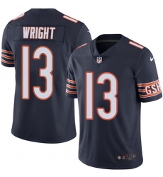 Men Nike Bears #13 Kendall Wright Navy Blue Team Color Stitched NFL Vapor Untouchable Limited Jersey