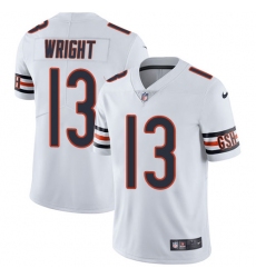 Men Nike Bears #13 Kendall Wright White Stitched NFL Vapor Untouchable Limited Jersey