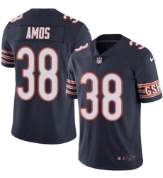 Men Nike Bears #38 Adrian Amos Navy Blue Team Color Stitched NFL Vapor Untouchable Limited Jersey