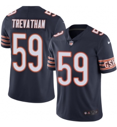 Men Nike Bears #59 Danny Trevathan Navy Blue Team Color Stitched NFL Vapor Untouchable Limited Jersey