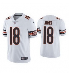 Men White Chicago Bears 18 Jesse James Vapor untouchable Limited Stitched Jersey