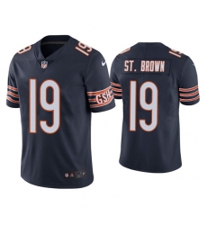 Men's Chicago Bears #19 Equanimeous St. Brown Navy Vapor untouchable Limited Stitched Jersey