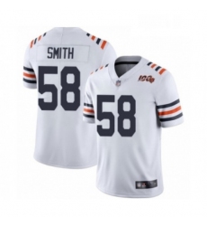 Mens Chicago Bears 58 Roquan Smith White 100th Season Limited Football Jersey