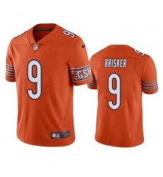 Men's Chicago Bears #9 Jaquan Brisker Orange Vapor untouchable Limited Stitched Jersey