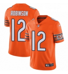 Mens Nike Chicago Bears 12 Allen Robinson Limited Orange Rush Vapor Untouchable NFL Jersey