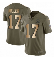 Mens Nike Chicago Bears 17 Anthony Miller Limited Olive Gold 2017 Salute to Service NFL Jersey