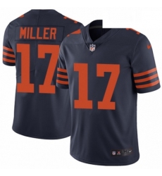 Mens Nike Chicago Bears 17 Anthony Miller Navy Blue Alternate Vapor Untouchable Limited Player NFL Jersey