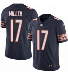 Mens Nike Chicago Bears 17 Anthony Miller Navy Blue Team Color Vapor Untouchable Limited Player NFL Jersey
