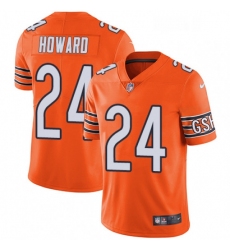 Mens Nike Chicago Bears 24 Jordan Howard Limited Orange Rush Vapor Untouchable NFL Jersey