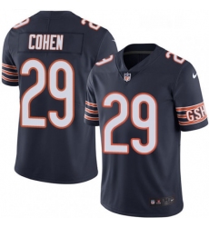 Mens Nike Chicago Bears 29 Tarik Cohen Navy Blue Team Color Vapor Untouchable Limited Player NFL Jersey