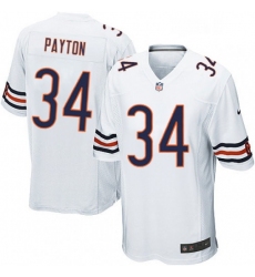 Mens Nike Chicago Bears 34 Walter Payton Game White NFL Jersey