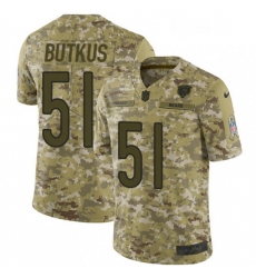 Mens Nike Chicago Bears 51 Dick Butkus Limited Camo 2018 Salute to Service NFL Jersey