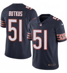 Mens Nike Chicago Bears 51 Dick Butkus Navy Blue Team Color Vapor Untouchable Limited Player NFL Jersey