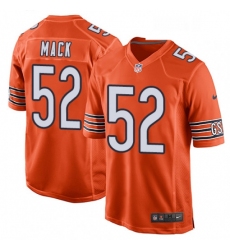 Mens Nike Chicago Bears 52 Khalil Mack Game Orange Alternate NFL Jersey