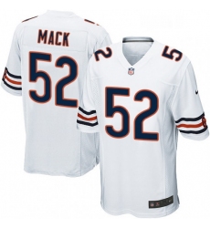 Mens Nike Chicago Bears 52 Khalil Mack Game White NFL Jersey