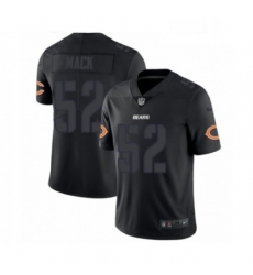 Mens Nike Chicago Bears 52 Khalil Mack Limited Black Rush Impact NFL Jersey