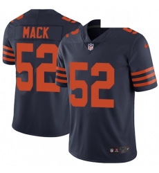 Mens Nike Chicago Bears 52 Khalil Mack Limited Navy Blue Rush Vapor Untouchable NFL Jersey