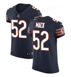 Mens Nike Chicago Bears 52 Khalil Mack Navy Blue Team Color Vapor Untouchable Elite Player NFL Jersey