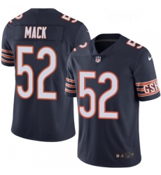 Mens Nike Chicago Bears 52 Khalil Mack Navy Blue Team Color Vapor Untouchable Limited Player NFL Jersey