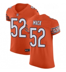 Mens Nike Chicago Bears 52 Khalil Mack Orange Alternate Vapor Untouchable Elite Player NFL Jersey
