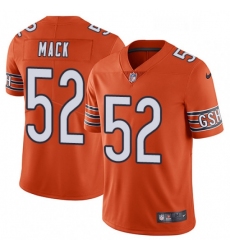 Mens Nike Chicago Bears 52 Khalil Mack Orange Alternate Vapor Untouchable Limited Player NFL Jersey