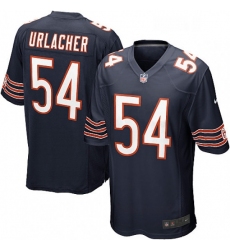 Mens Nike Chicago Bears 54 Brian Urlacher Game Navy Blue Team Color NFL Jersey