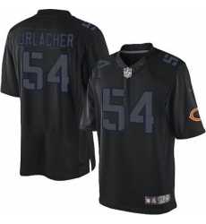 Mens Nike Chicago Bears 54 Brian Urlacher Limited Black Impact NFL Jersey