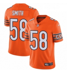 Mens Nike Chicago Bears 58 Roquan Smith Limited Orange Rush Vapor Untouchable NFL Jersey