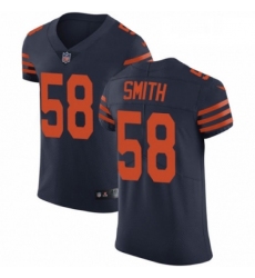 Mens Nike Chicago Bears 58 Roquan Smith Navy Blue Alternate Vapor Untouchable Elite Player NFL Jersey