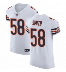 Mens Nike Chicago Bears 58 Roquan Smith White Vapor Untouchable Elite Player NFL Jersey