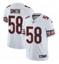 Mens Nike Chicago Bears 58 Roquan Smith White Vapor Untouchable Limited Player NFL Jersey
