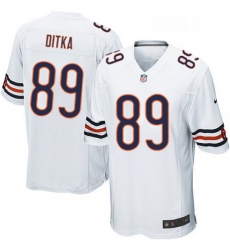 Mens Nike Chicago Bears 89 Mike Ditka Game White NFL Jersey