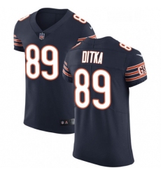 Mens Nike Chicago Bears 89 Mike Ditka Navy Blue Team Color Vapor Untouchable Elite Player NFL Jersey