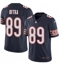 Mens Nike Chicago Bears 89 Mike Ditka Navy Blue Team Color Vapor Untouchable Limited Player NFL Jersey