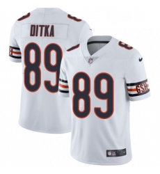 Mens Nike Chicago Bears 89 Mike Ditka White Vapor Untouchable Limited Player NFL Jersey