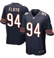 Mens Nike Chicago Bears 94 Leonard Floyd Game Navy Blue Team Color NFL Jersey
