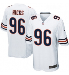 Mens Nike Chicago Bears 96 Akiem Hicks Game White NFL Jersey