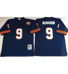 Mitchell Ness Bears #9 Robbie Gould Navy Blue Throwback Mens Stitched NFL Jerseys
