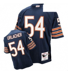 Mitchell and Ness Chicago Bears 54 Brian Urlacher Blue Team Color Authentic Throwback NFL Jersey