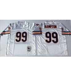 Mitchell&Ness Bears 99 Dan Hampton White Small No Throwback Stitched NFL Jersey