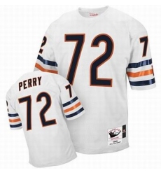 MitchellandNess Chicago Bears 72 William Perry Jersey Authentic Throwback White