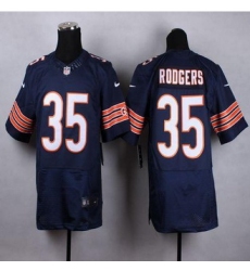 New Chicago Bears #35 Jacquizz Rodgers Navy Blue Team Color Men Stitched NFL Elite Jersey
