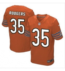 New Chicago Bears #35 Jacquizz Rodgers Orange Alternate Men Stitched NFL Elite Jersey