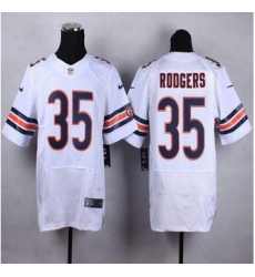 New Chicago Bears #35 Jacquizz Rodgers White Men Stitched NFL Elite Jersey