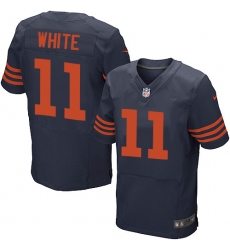 Nike Bears #11 Kevin White Navy Blue Mens Stitched NFL 1940s Throwback Elite Jersey