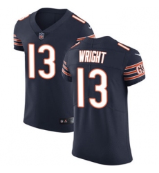 Nike Bears #13 Kendall Wright Navy Blue Team Color Mens Stitched NFL Vapor Untouchable Elite Jersey
