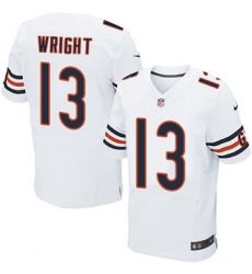 Nike Bears #13 Kendall Wright White Mens Stitched NFL Elite Jersey