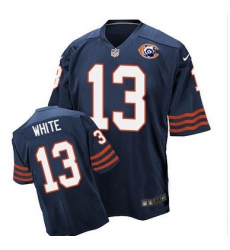 Nike Bears #13 Kevin White Navy Blue Throwback Mens Stitched NFL Elite Jersey