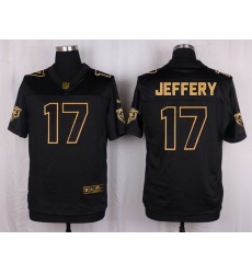 Nike Bears #17 Alshon Jeffery Black Mens Stitched NFL Elite Pro Line Gold Collection Jersey