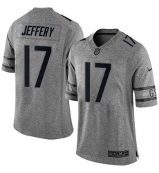 Nike Bears #17 Alshon Jeffery Gray Mens Stitched NFL Limited Gridiron Gray Jersey